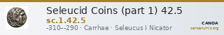 Seleucid Coins (part 1) 42.5 — CANOA