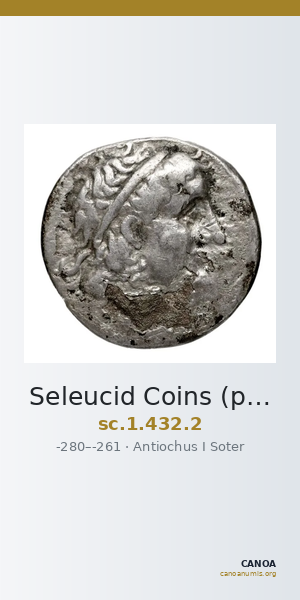 Seleucid Coins (part 1) 432.2 — CANOA