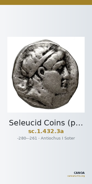 Seleucid Coins (part 1) 432.3a — CANOA
