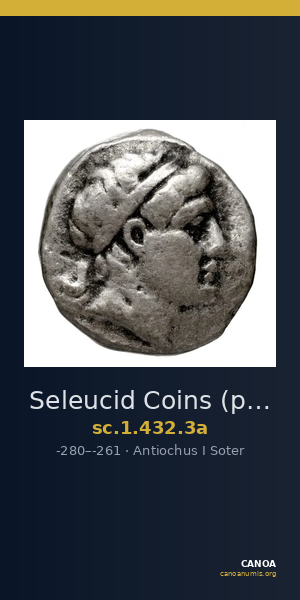 Seleucid Coins (part 1) 432.3a — CANOA