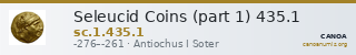 Seleucid Coins (part 1) 435.1 — CANOA