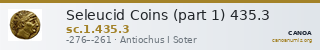 Seleucid Coins (part 1) 435.3 — CANOA