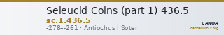 Seleucid Coins (part 1) 436.5 — CANOA