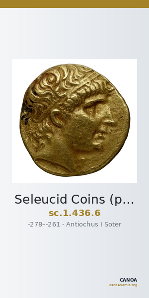 Seleucid Coins (part 1) 436.6 — CANOA