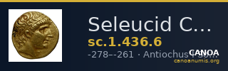 Seleucid Coins (part 1) 436.6 — CANOA
