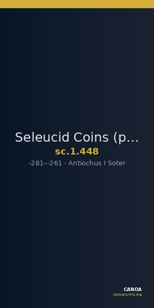 Seleucid Coins (part 1) 448 — CANOA