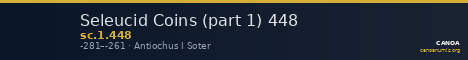 Seleucid Coins (part 1) 448 — CANOA