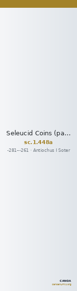 Seleucid Coins (part 1) 448a — CANOA