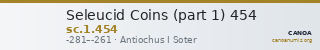 Seleucid Coins (part 1) 454 — CANOA
