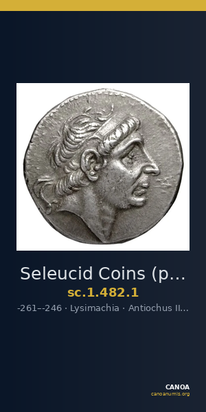 Seleucid Coins (part 1) 482.1 — CANOA