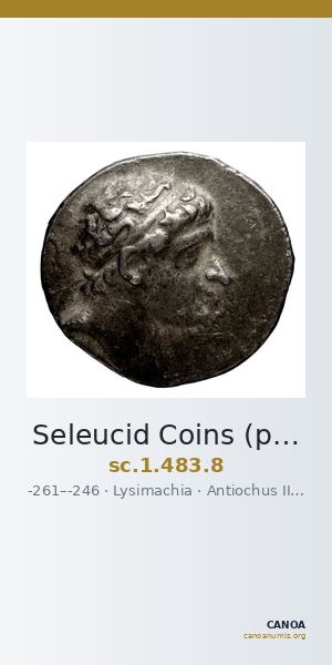 Seleucid Coins (part 1) 483.8 — CANOA