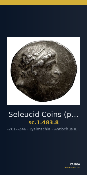 Seleucid Coins (part 1) 483.8 — CANOA