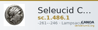Seleucid Coins (part 1) 486.1 — CANOA