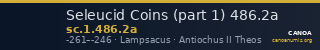 Seleucid Coins (part 1) 486.2a — CANOA