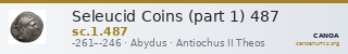 Seleucid Coins (part 1) 487 — CANOA