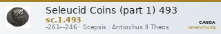 Seleucid Coins (part 1) 493 — CANOA