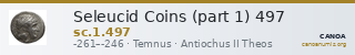 Seleucid Coins (part 1) 497 — CANOA