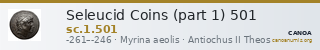Seleucid Coins (part 1) 501 — CANOA