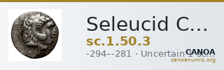 Seleucid Coins (part 1) 50.3 — CANOA