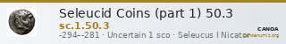 Seleucid Coins (part 1) 50.3 — CANOA