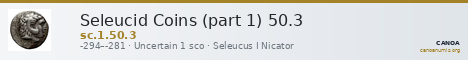 Seleucid Coins (part 1) 50.3 — CANOA