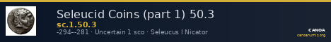 Seleucid Coins (part 1) 50.3 — CANOA