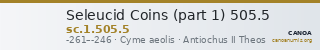 Seleucid Coins (part 1) 505.5 — CANOA