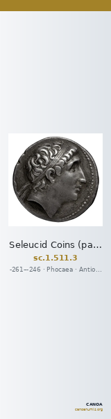 Seleucid Coins (part 1) 511.3 — CANOA