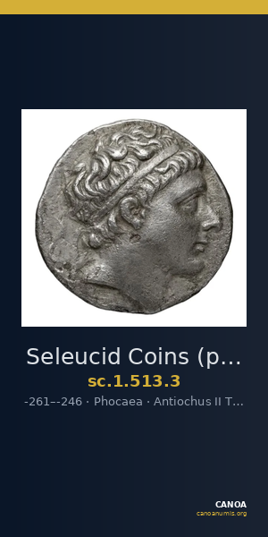 Seleucid Coins (part 1) 513.3 — CANOA