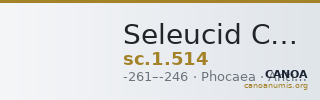 Seleucid Coins (part 1) 514 — CANOA