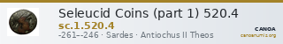 Seleucid Coins (part 1) 520.4 — CANOA