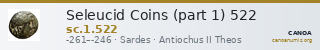 Seleucid Coins (part 1) 522 — CANOA