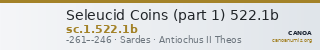 Seleucid Coins (part 1) 522.1b — CANOA