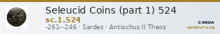Seleucid Coins (part 1) 524 — CANOA