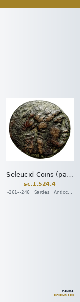 Seleucid Coins (part 1) 524.4 — CANOA