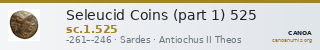 Seleucid Coins (part 1) 525 — CANOA