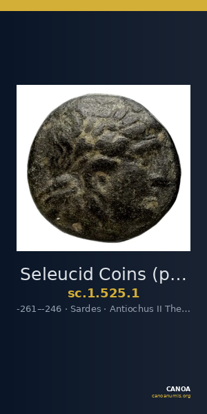 Seleucid Coins (part 1) 525.1 — CANOA