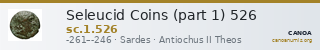 Seleucid Coins (part 1) 526 — CANOA