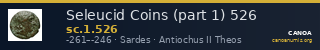 Seleucid Coins (part 1) 526 — CANOA