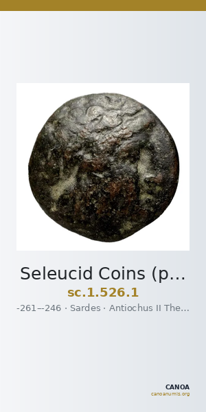 Seleucid Coins (part 1) 526.1 — CANOA