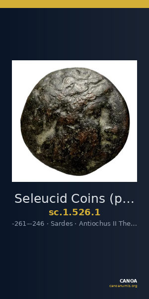 Seleucid Coins (part 1) 526.1 — CANOA