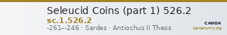 Seleucid Coins (part 1) 526.2 — CANOA