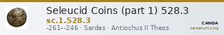 Seleucid Coins (part 1) 528.3 — CANOA