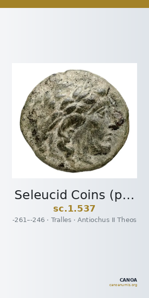 Seleucid Coins (part 1) 537 — CANOA