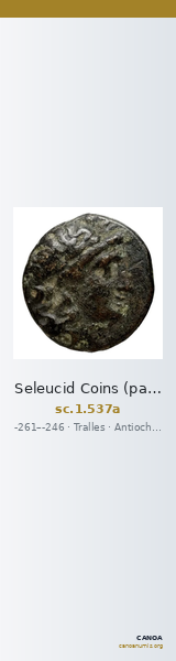 Seleucid Coins (part 1) 537a — CANOA