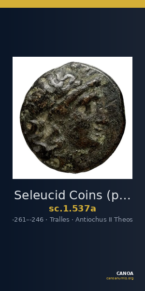 Seleucid Coins (part 1) 537a — CANOA