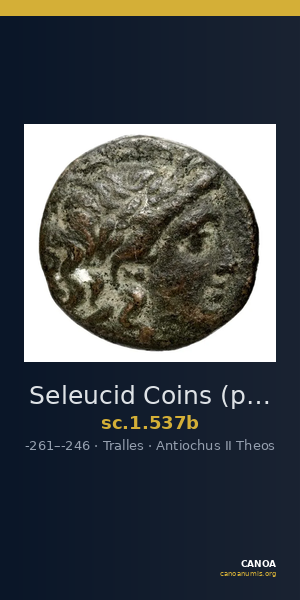 Seleucid Coins (part 1) 537b — CANOA