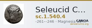Seleucid Coins (part 1) 540.4 — CANOA
