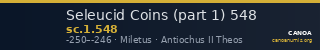 Seleucid Coins (part 1) 548 — CANOA