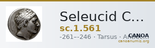 Seleucid Coins (part 1) 561 — CANOA